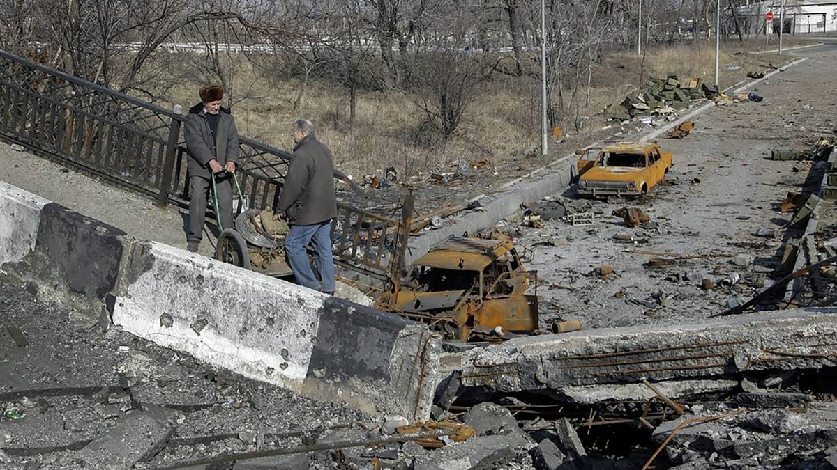 فیلم| بمباران اوکراین از زاویه دید دوربین روی خودرو