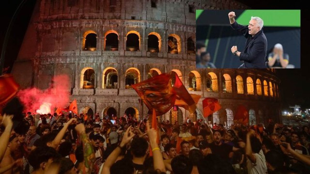 جشن و پایکوبی هواداران رم در پایتخت ایتالیا