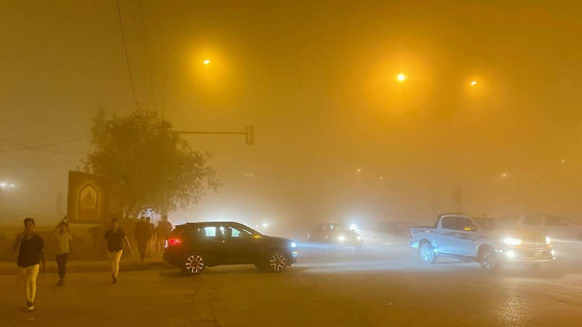 طوفان غبار دوباره آسمان بغداد را سرخ کرد