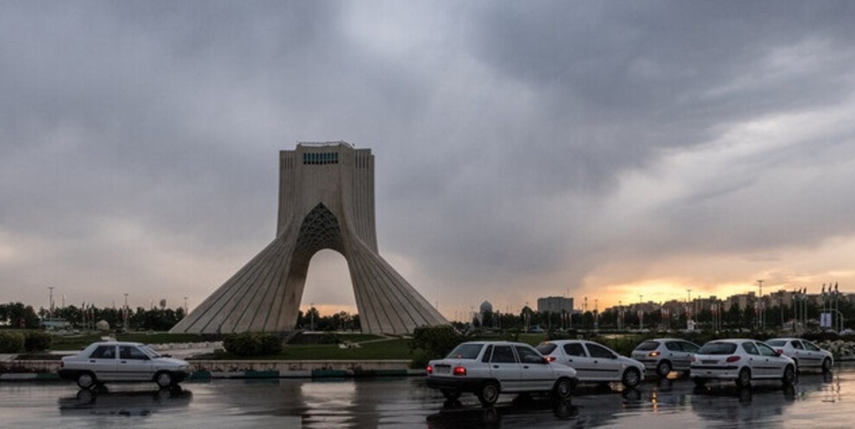 وزش باد شدید و رگبار باران در تهران