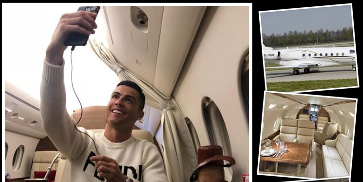 چوب حراج رونالدو به گرانترین و سریعترین هواپیما/عکس چوب حراج رونالدو به گرانترین و سریعترین هواپیما/عکس