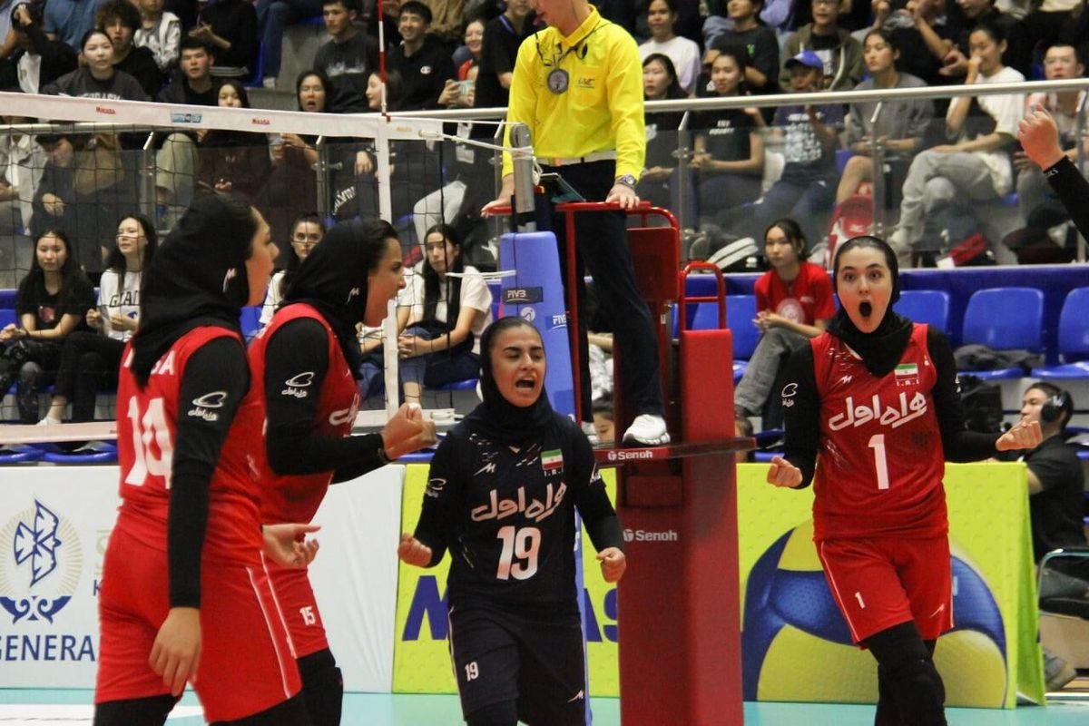 والیبال دختران آسیا؛ پیروزی ایران برابر قزاقستان