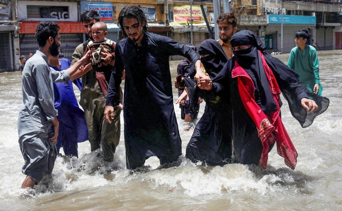 تصاویر| سیل مرگبار هند و پاکستان