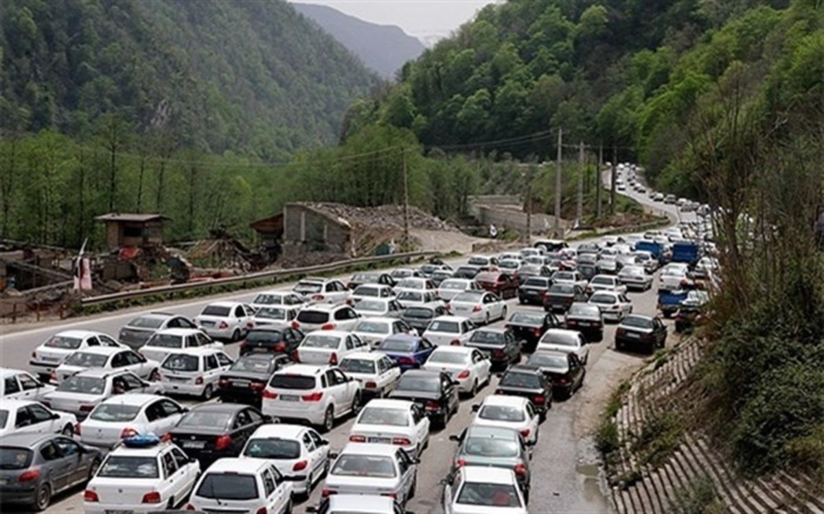 وضعیت ترافیک در محور چالوس