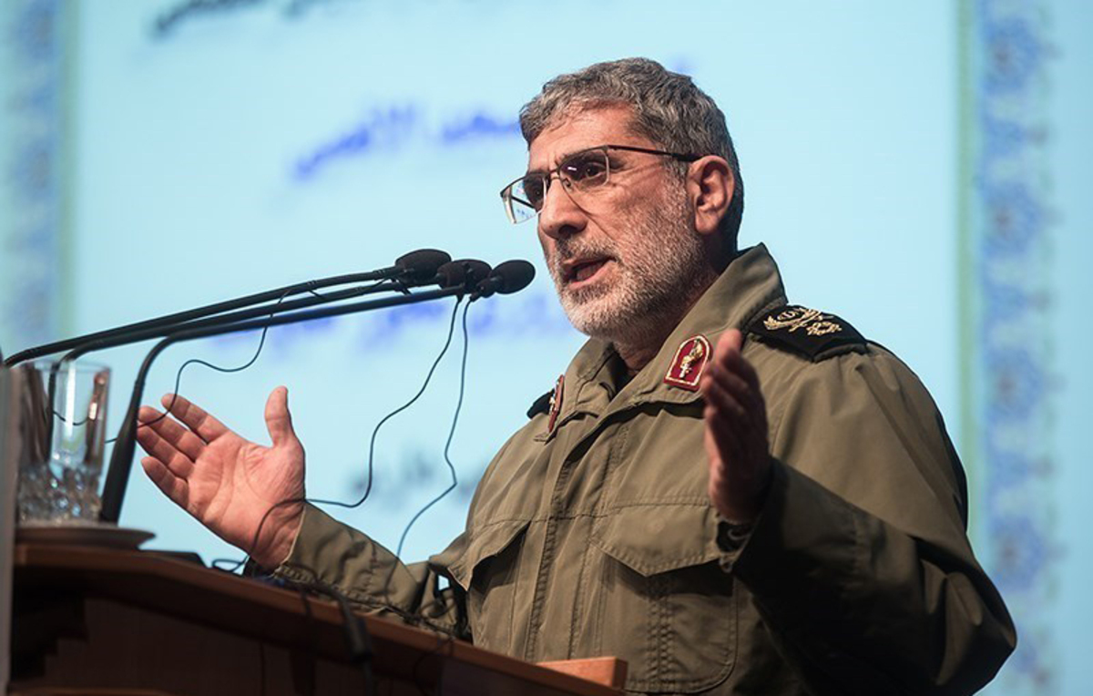 سردار قاآنی: ضریب امنیتی در اسراییل رو به افول است