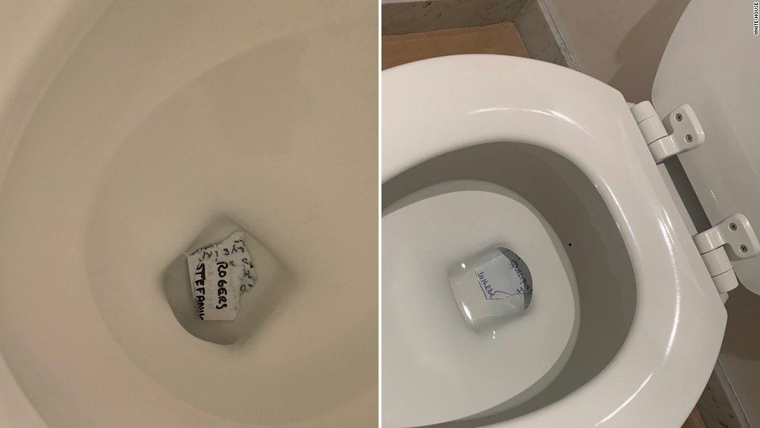 عکس| ترامپ اسناد کاخ سفید را در چاه توالت ریخت