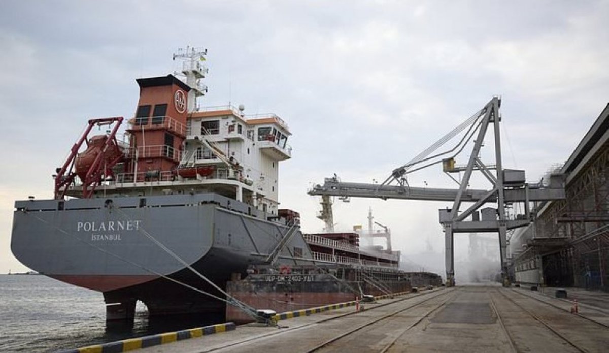 کشتی ۶۰ هزار تنی ذرت اوکراین در راه ایران