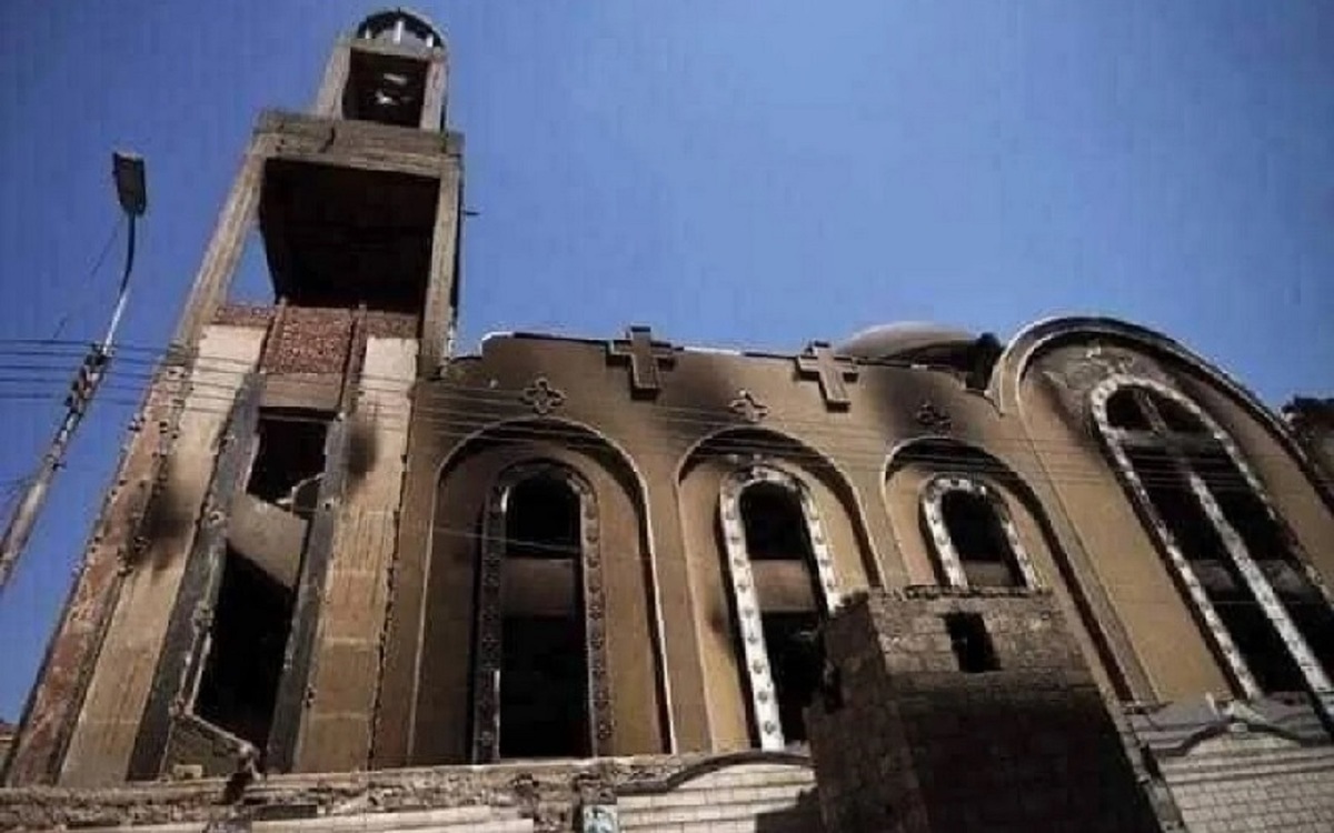 ۳۵ کشته و ۴۵ زخمی در آتش‌سوزی یک کلیسا در مصر