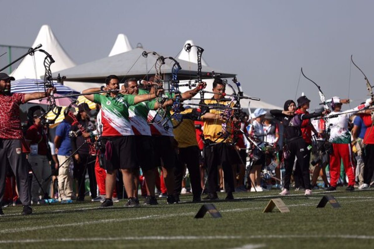 مدال برنز تیم کامپوند ایران در بازی‌های کشور‌های اسلامی