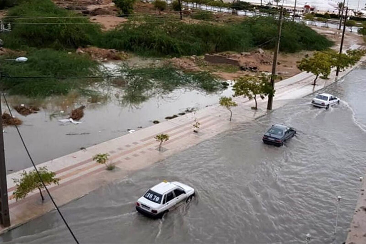 فیلم| طغیان رودخانه اردو برازجان در بوشهر