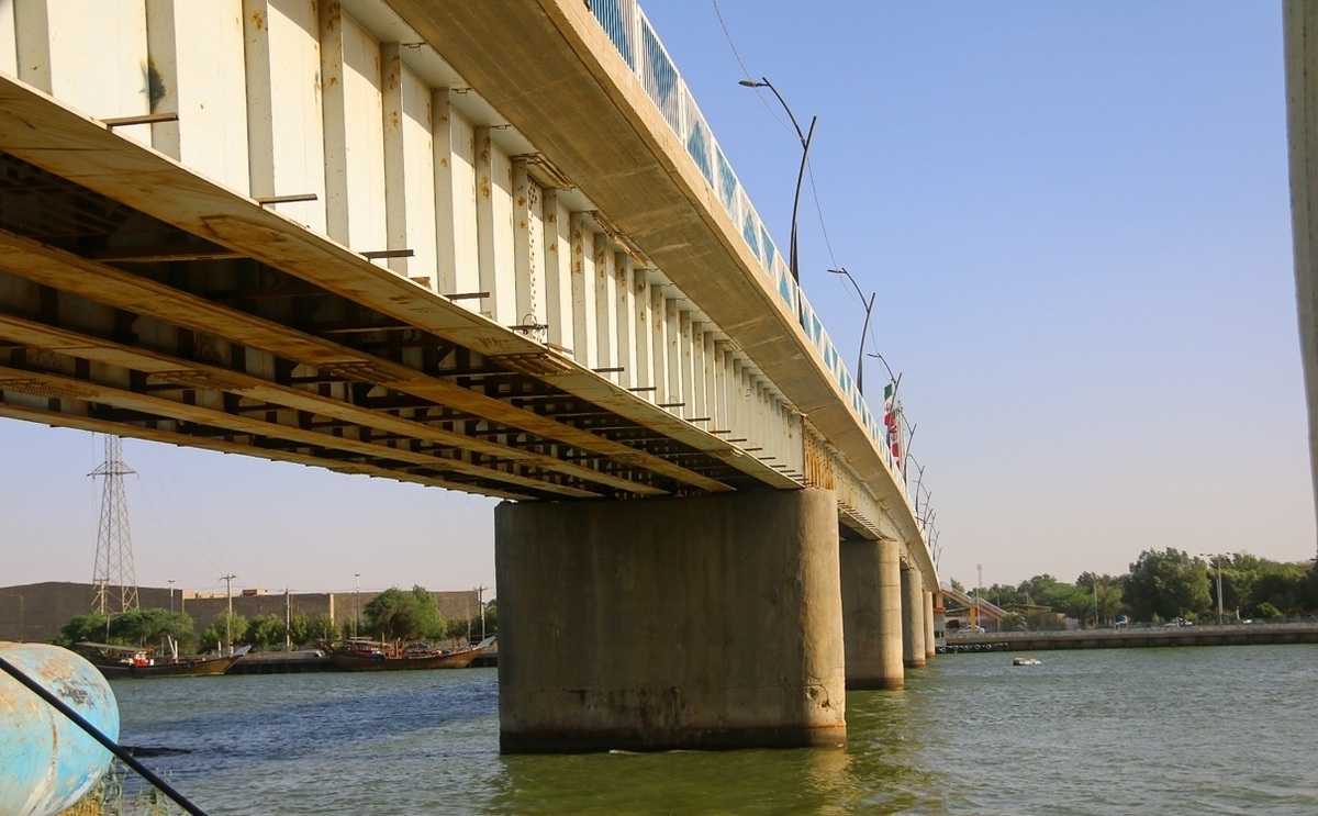 تصاویر| خطر در کمین پل آزادی در خرمشهر