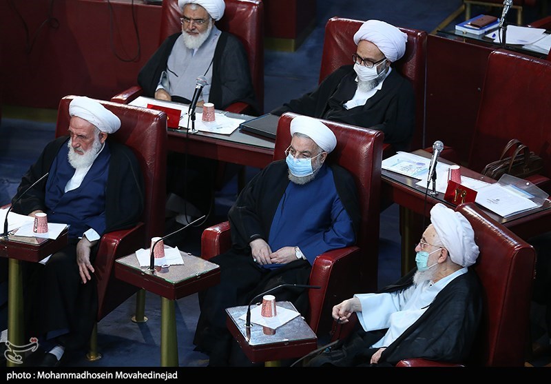 عکس| حضور حسن روحانی در اجلاسیه خبرگان رهبری