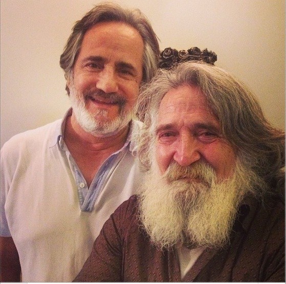 مجید مظفری در کنار برادر دوقلویش حمید!