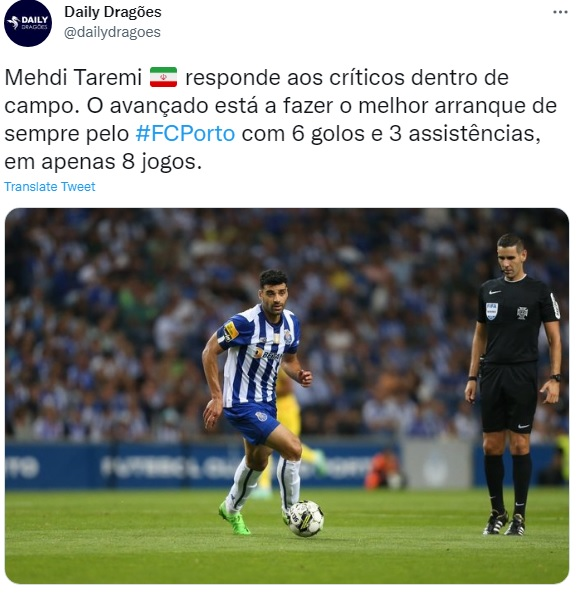 رکورد تاریخی طارمی در پورتو رکورد تاریخی طارمی در پورتو