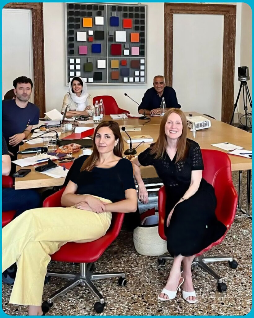 عکس | لیلا حاتمی در اتاق داوری جشنواره ونیز