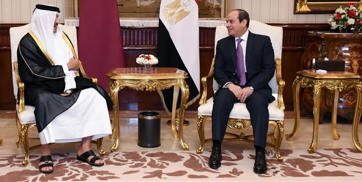 پس از ۷ سال رئیس‌جمهور مصر به قطر رفت