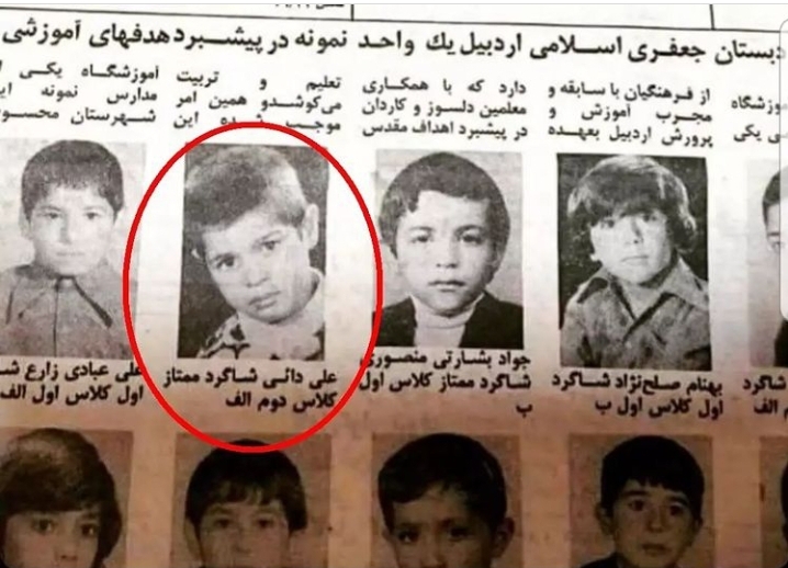 علی دایی از کودکی شاگرد ممتاز بود