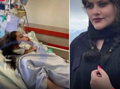 اولین تصویر از مهسا امینی در بیمارستان؛ دختری که در گشت ارشاد سکته مغزی کرد اولین تصویر از مهسا امینی در بیمارستان؛ دختری که در گشت ارشاد سکته مغزی کرد