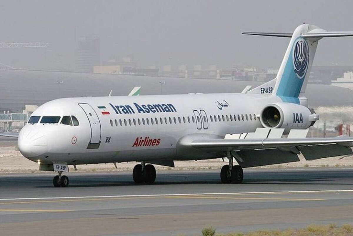آتش‌سوزی موتور هواپیمای فوکر در فرودگاه مهرآباد