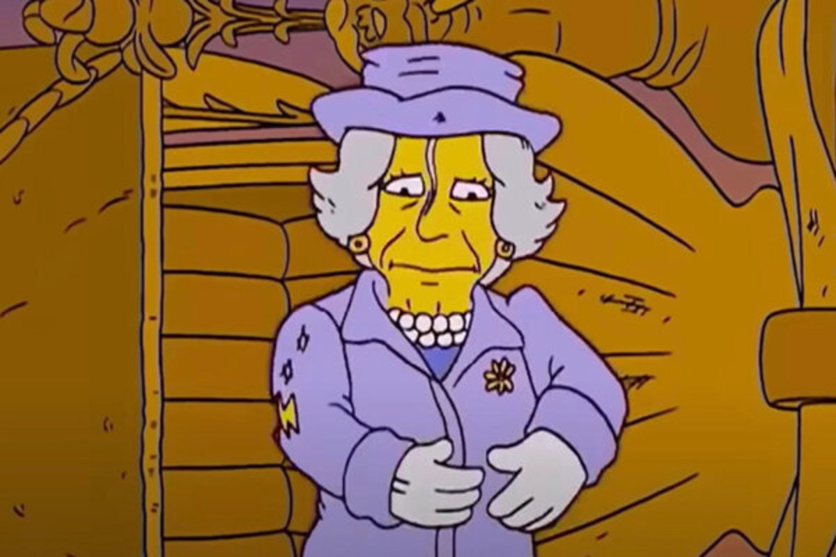 پیش‌بینی جنجالی انیمیشن سیمپسون‌ها در مورد مرگ ملکه الیزابت
