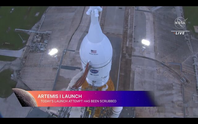 پرتاب ماموریت آرتمیس ۱ به تعویق افتاد پرتاب ماموریت آرتمیس ۱ به تعویق افتاد