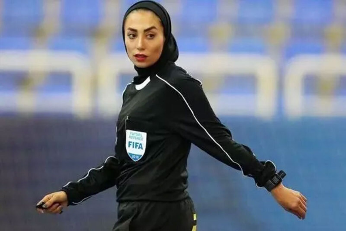 فیلم| داور زن ایرانی قاضی دیدار رده بندی جام ملت‌های آسیا