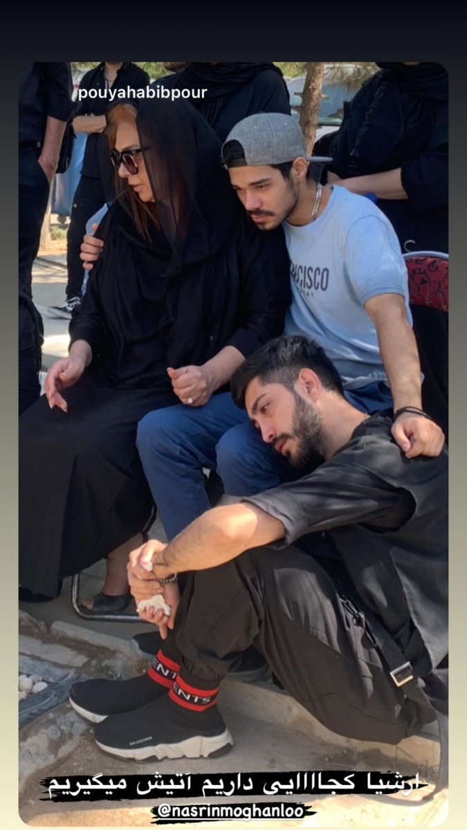 تصویر دردناک نسرین مقانلو بر مزار پسرش تصویر دردناک نسرین مقانلو بر مزار پسرش