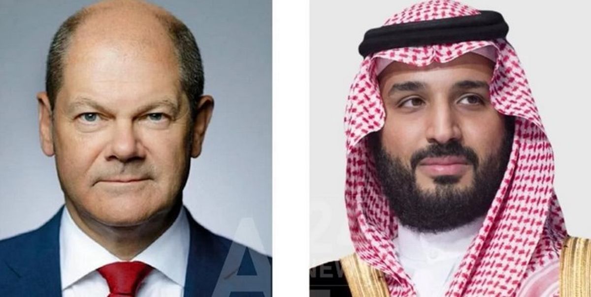 دیدار صدر اعظم آلمان و، ولی عهد سعودی در جده