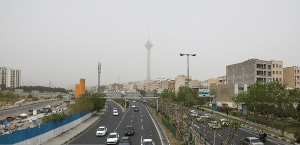 کیفیت هوای تهران در مرز آلودگی برای گروه‌های حساس