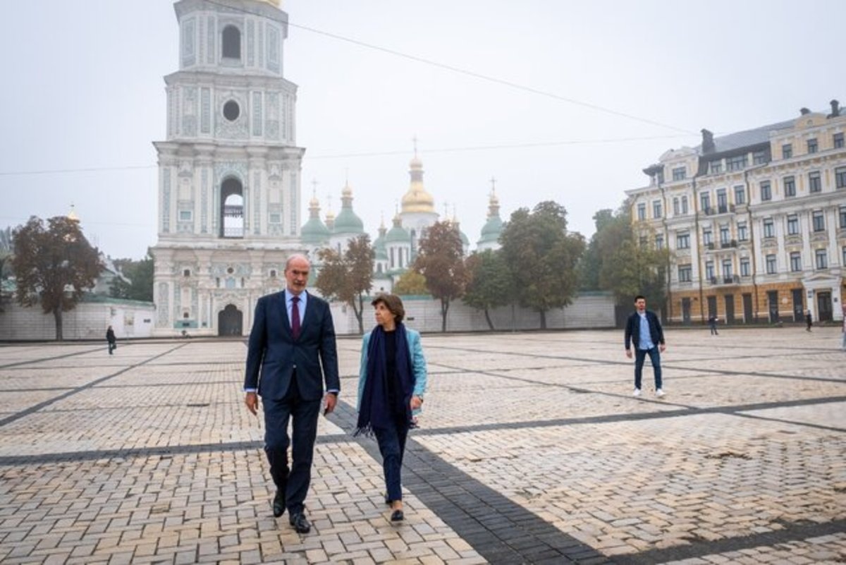 سفر اعلام نشده وزیر خارجه فرانسه به پایتخت اوکراین
