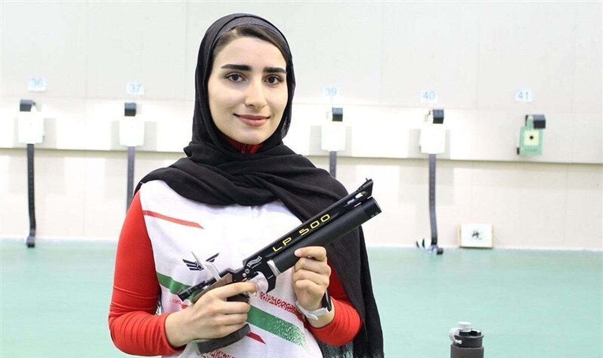 فیلم| صحبت‌های دختر تیرانداز ایرانی پس از کسب سهمیه المپیک