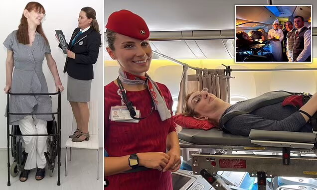 اولین پرواز بلند قدترین زن جهان با هواپیما