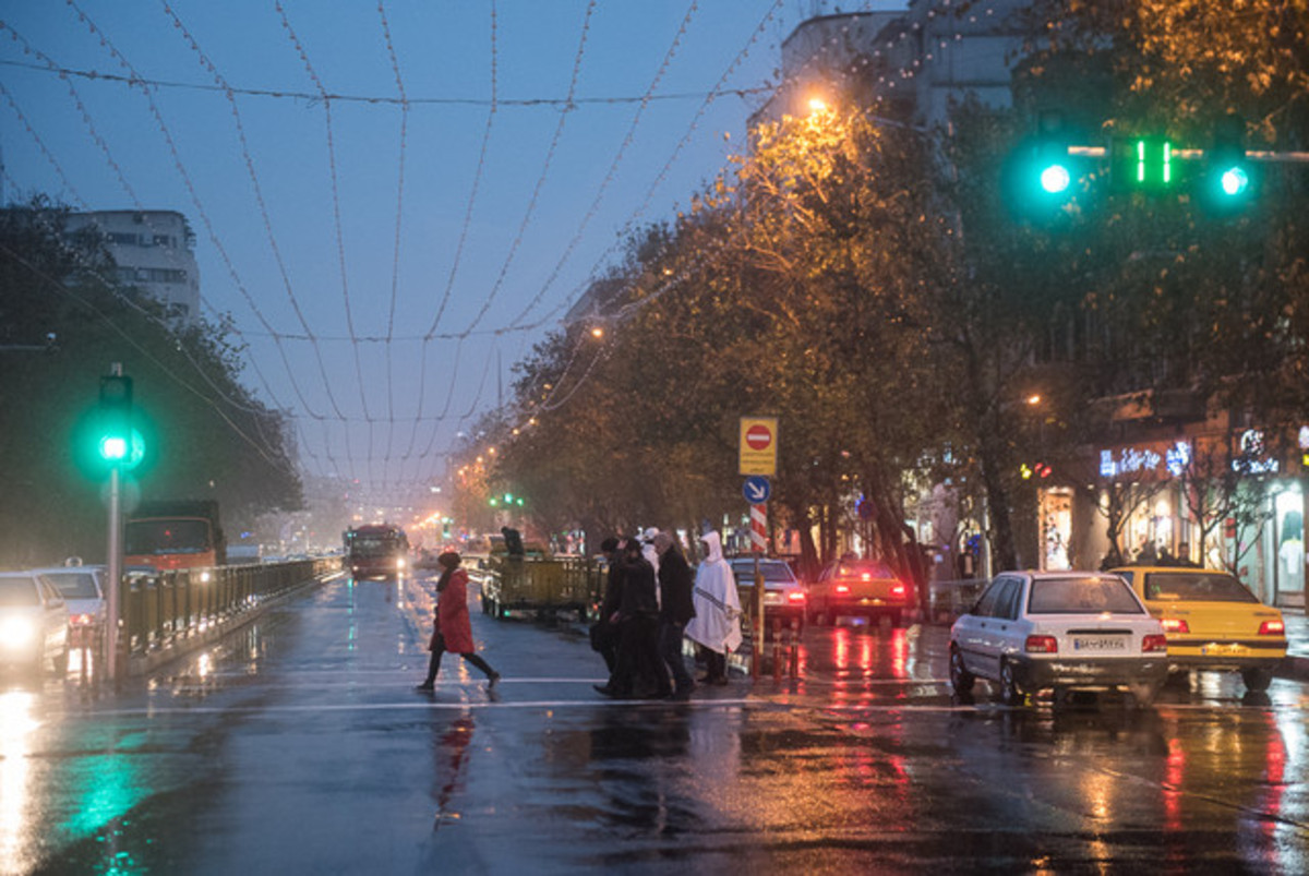 بارش پراکنده در تهران