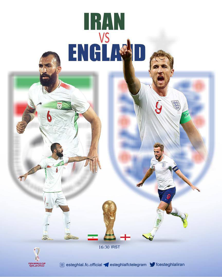 تقابل چشمی با هری کین، روی پوستر استقلالی‌ها