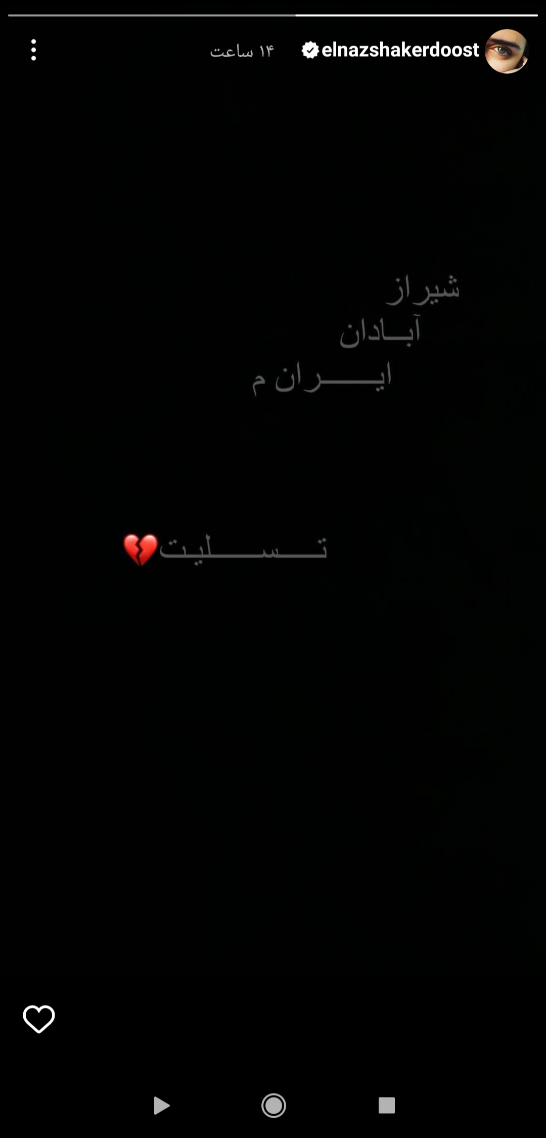 واکنش الناز شاکردوست به حادثه شیراز