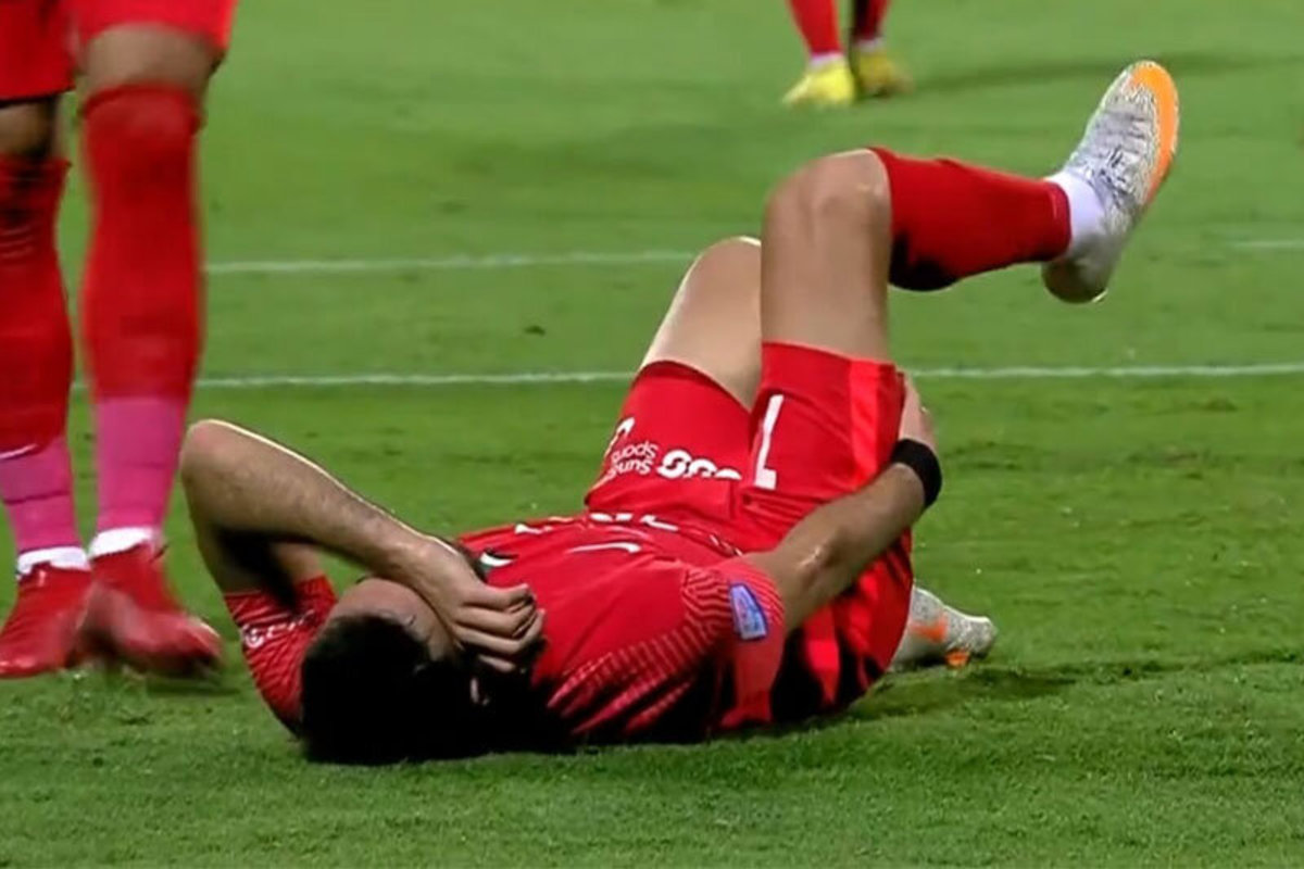 فیلم| مصدومیت دردناک فرمانده پرسپولیسی در آستانه جام‌جهانی