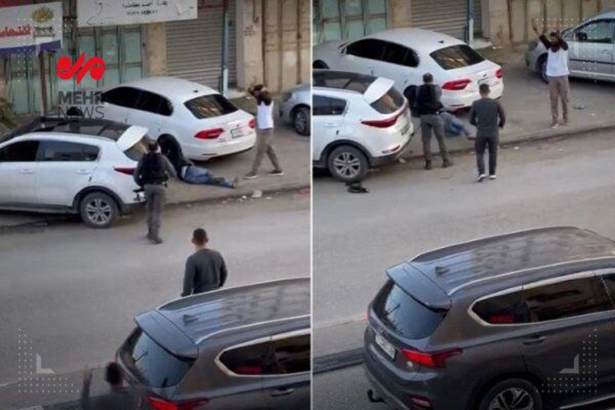 ویدئویی تکاندهنده از شلیک مرگبار به جوان فلسطینی در نابلس