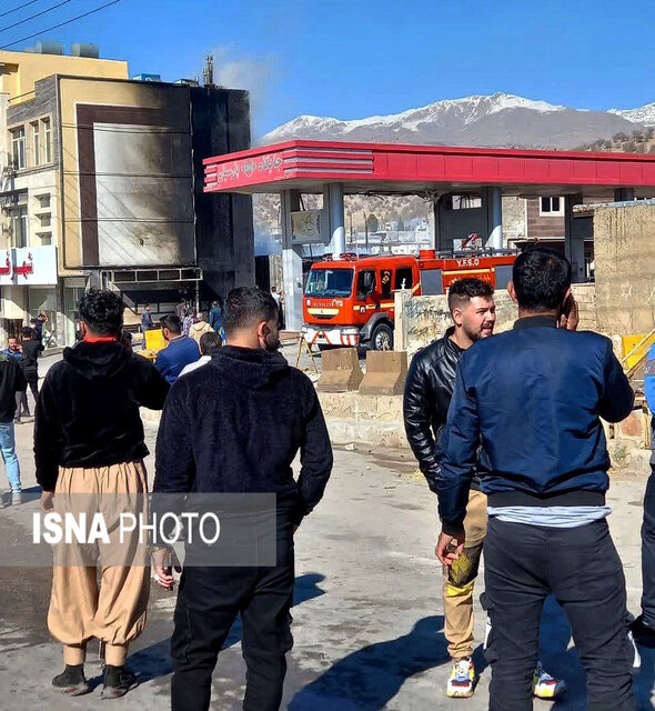 عکس| انفجار در یک جایگاه CNG یاسوج عکس| انفجار در یک جایگاه CNG یاسوج