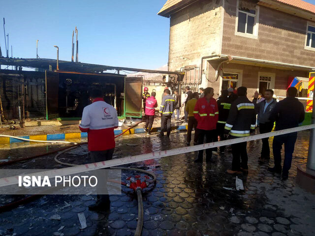 عکس| انفجار در یک جایگاه CNG یاسوج عکس| انفجار در یک جایگاه CNG یاسوج