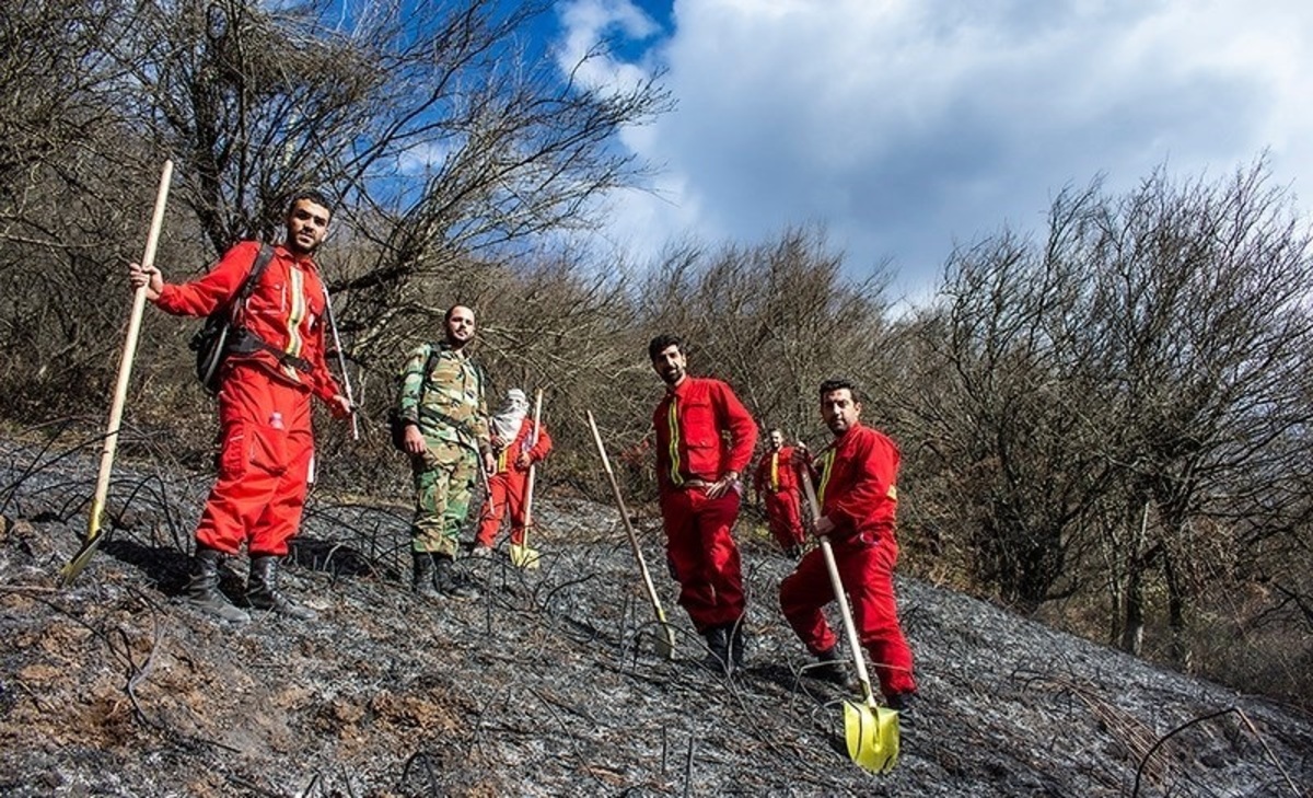تصاویر| پایان آتش سوزی جنگل‌های جنوب گیلان