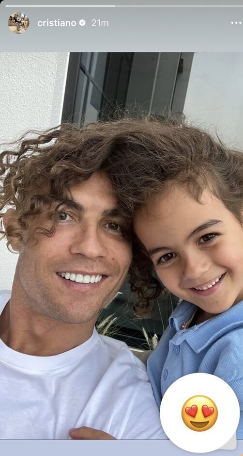 عکس| شباهت جالب کریستیانو رونالدو با آلانا مارتینا