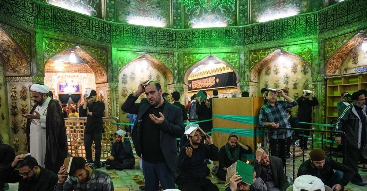 تصاویر| مراسم احیای شب نوزدهم ماه رمضان در حرم حضرت معصومه