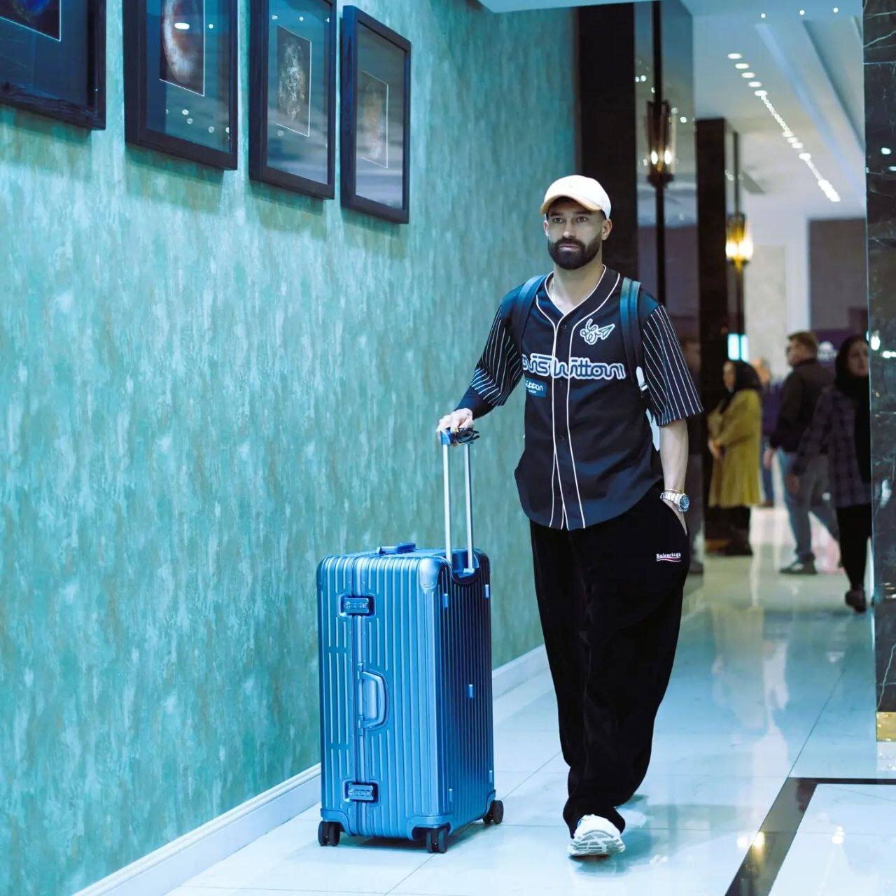 عکس‌| تیپ خاص رامین رضاییان در اردوی تیم ملی