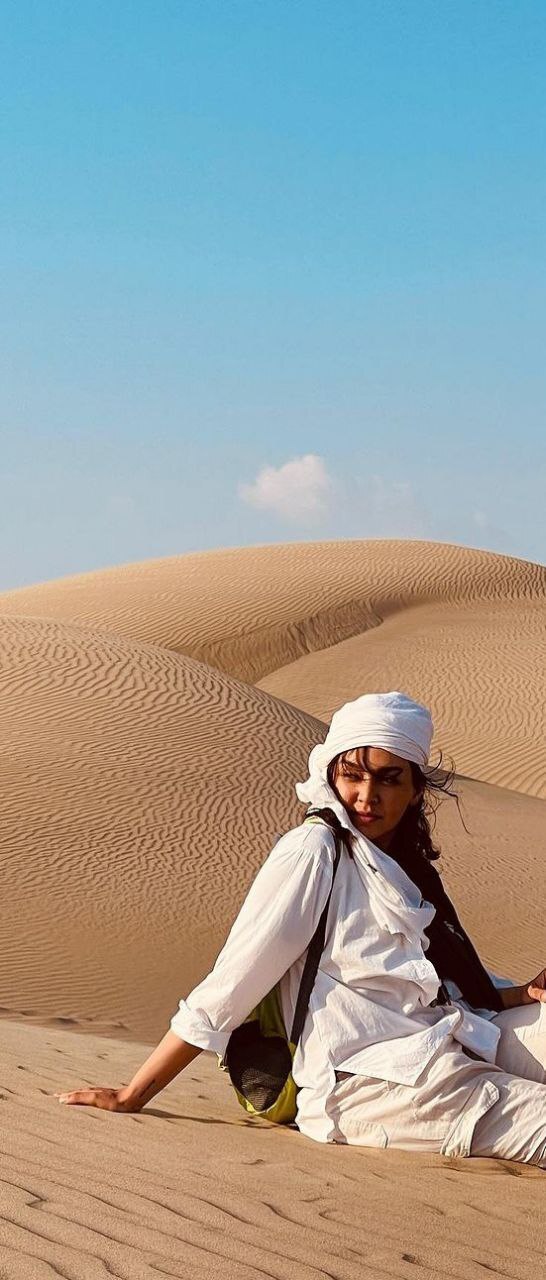 عکس| استایل جذاب بازیگر سریال نون خ در دل کویر