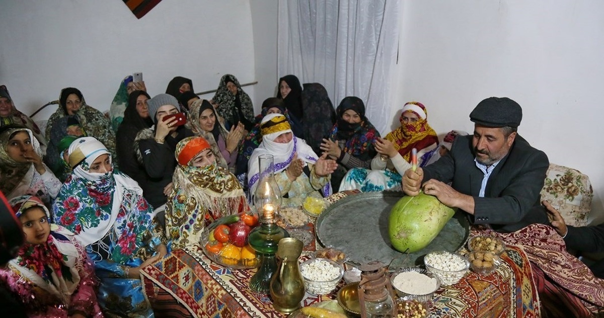 تصاویر| شب چله درمناطق روستایی آذربایجان