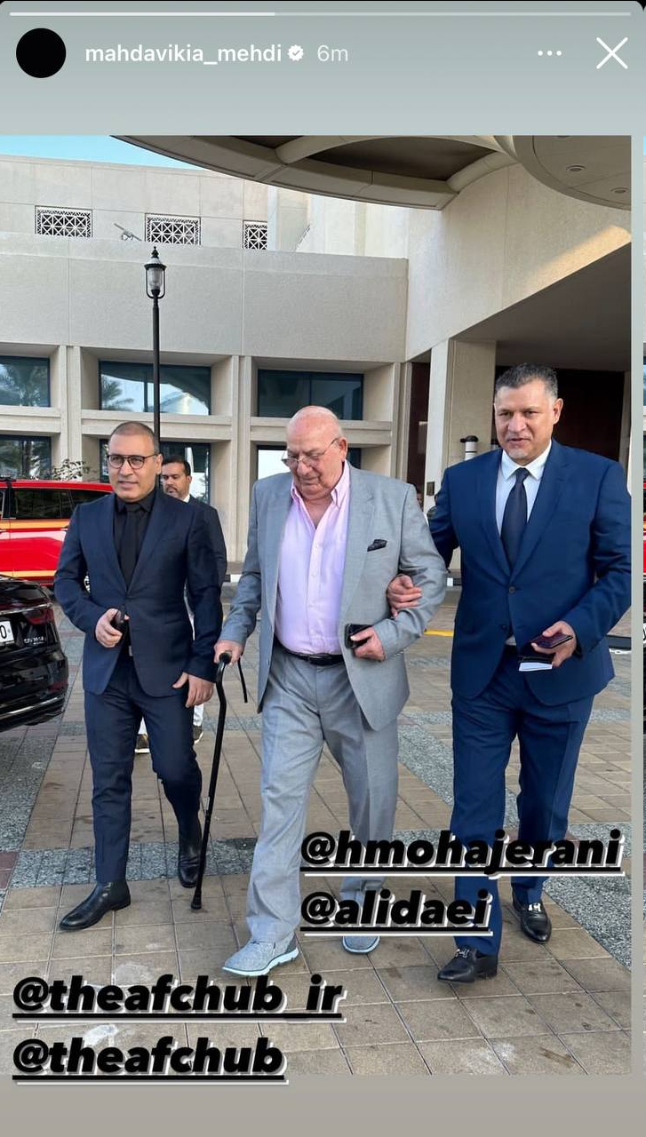 عکس| دایی و مهدوی‌کیا در دوحه؛ تغییر چهره عجیب موشک ایرانی!