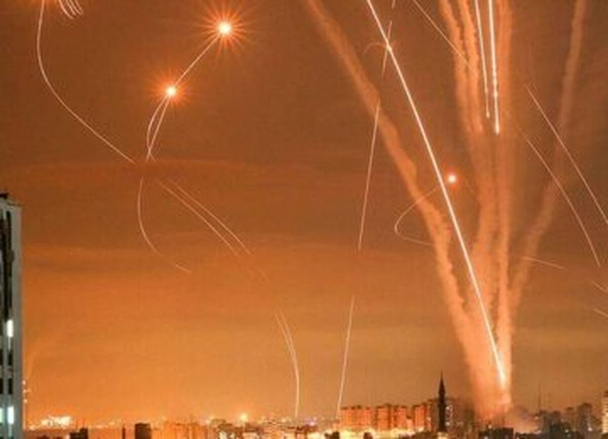 عکس| نمایی دیده نشده از حمله موشکی سپاه به اربیل