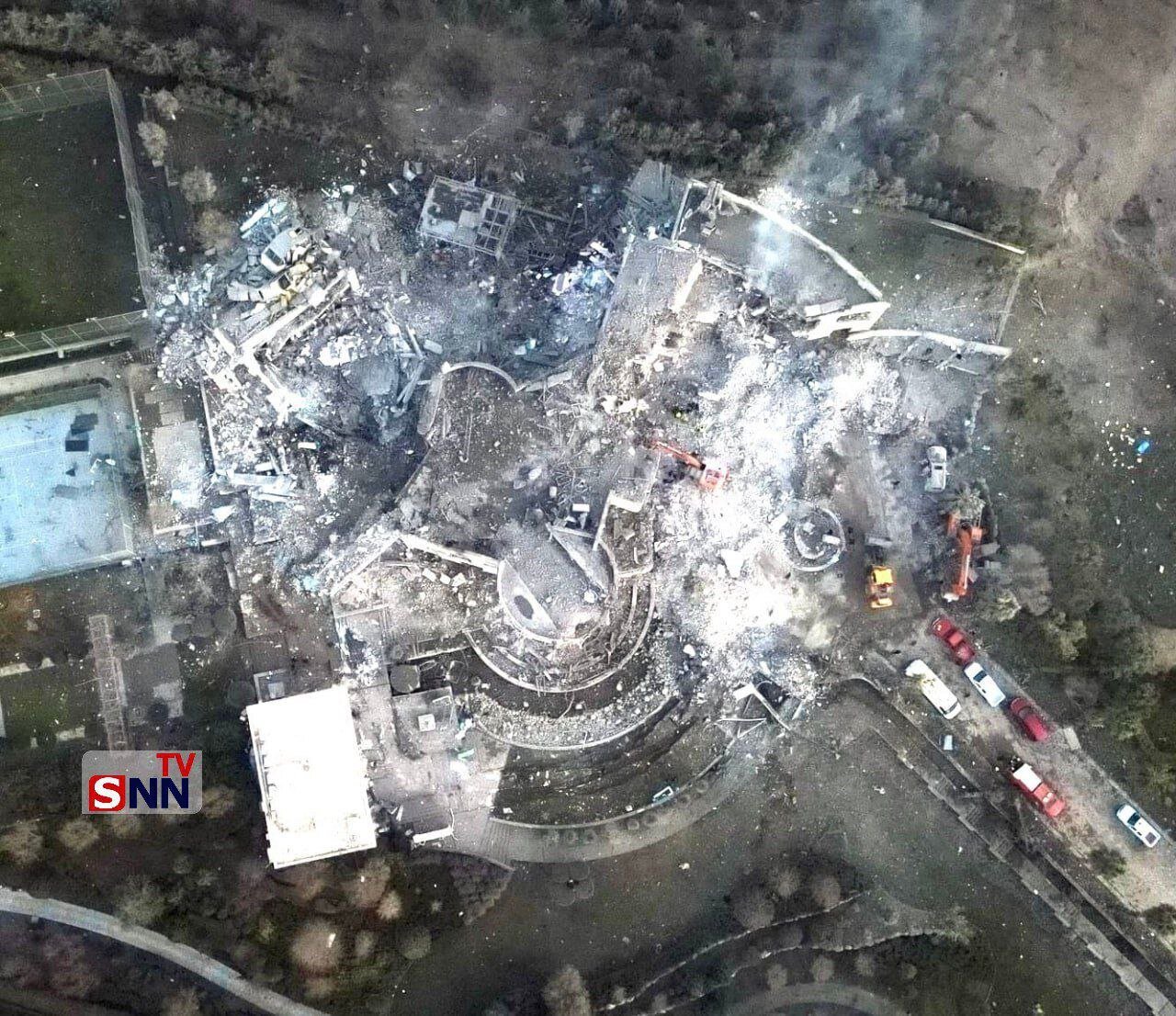 عکس| نمایی دیده نشده از حمله موشکی سپاه به مقر موساد