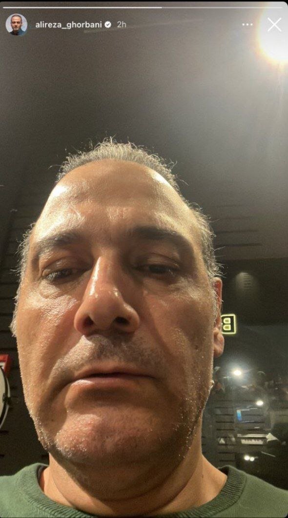 عکس|‌ این سلفی علیرضا قربانی همه را متعجب کرد؛ استوری اینستاگرامی از زاویه‌ای عجیب!