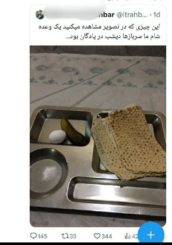 عکس| یک سرباز از ظرف غذایش دردسرساز شد!